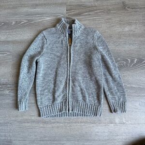 Carters Cozy Kids'β Gray Zip-Up Sweater size 6